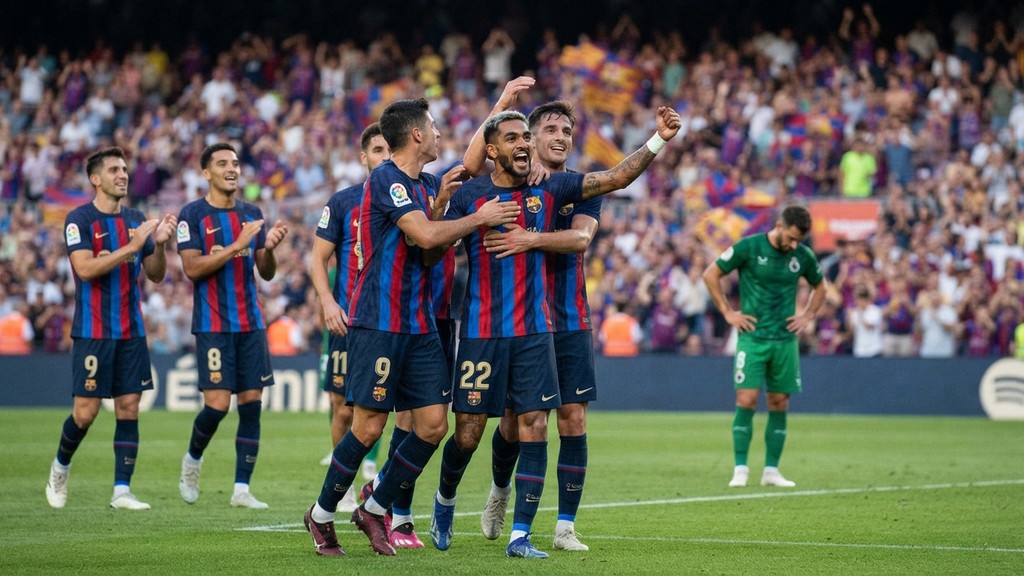 Barcelona Evinde Farklı Kazandı