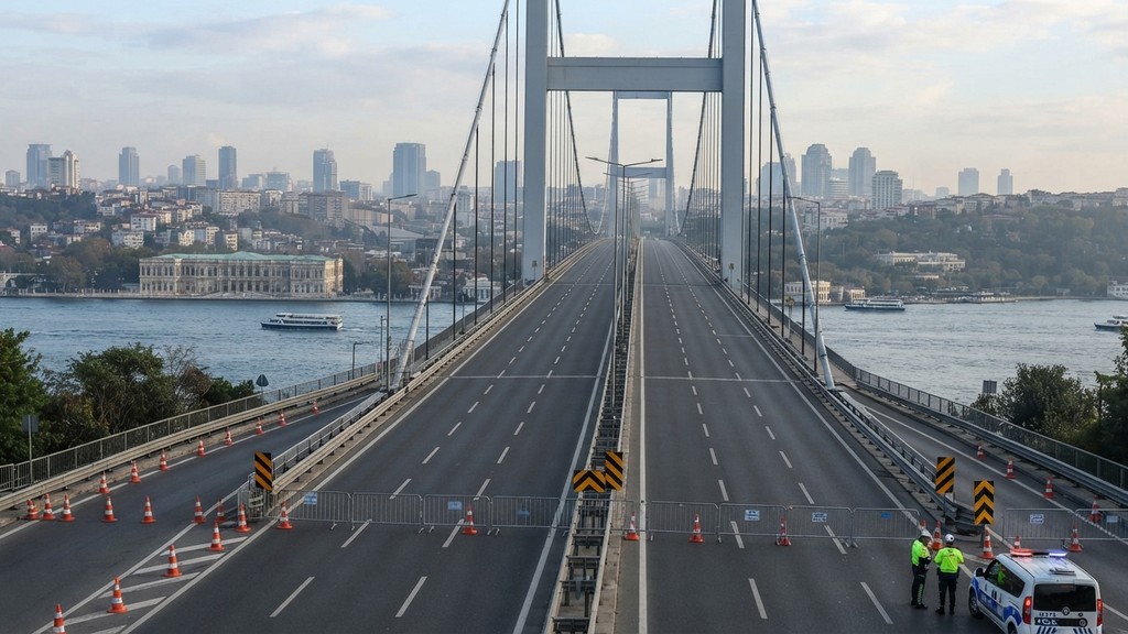 1 Kasım İstanbul Maratonu Kapanacak Yollar