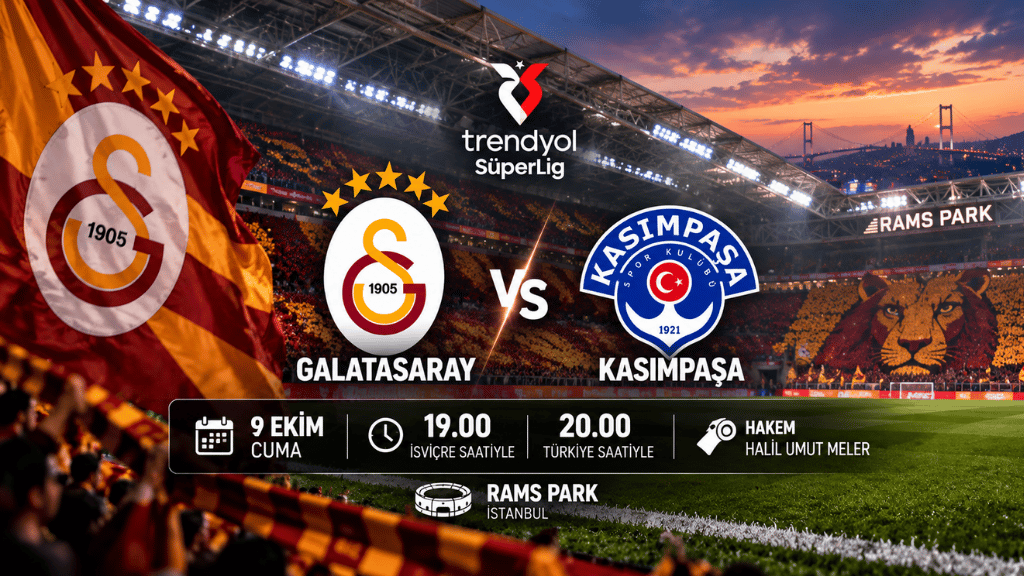 Galatasaray Bu Akşam Kasımpaşa'yı Ağırlıyor
