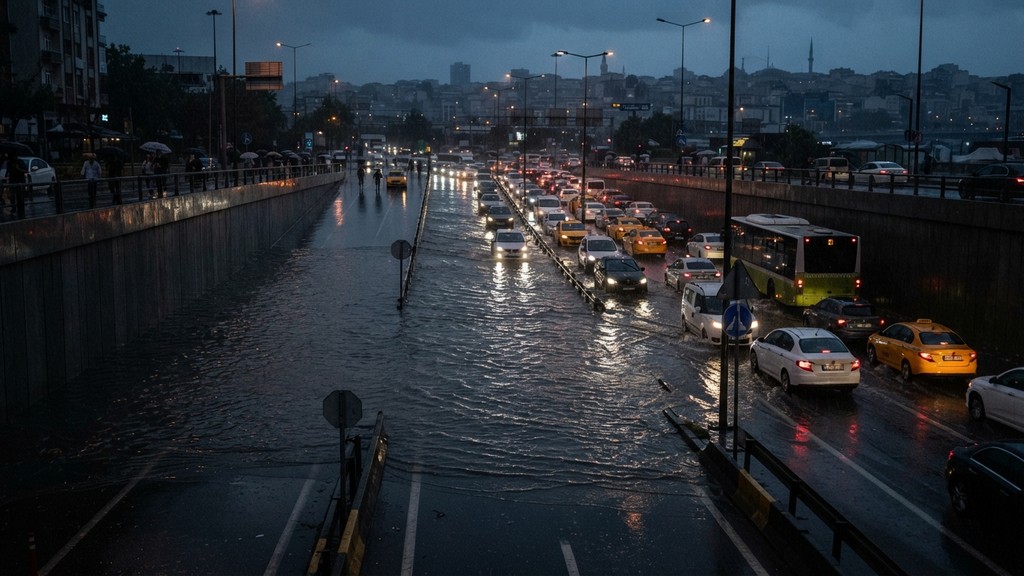 Şiddetli Yağış İstanbul'u Vurdu: Eğitime Bir Gün Ara