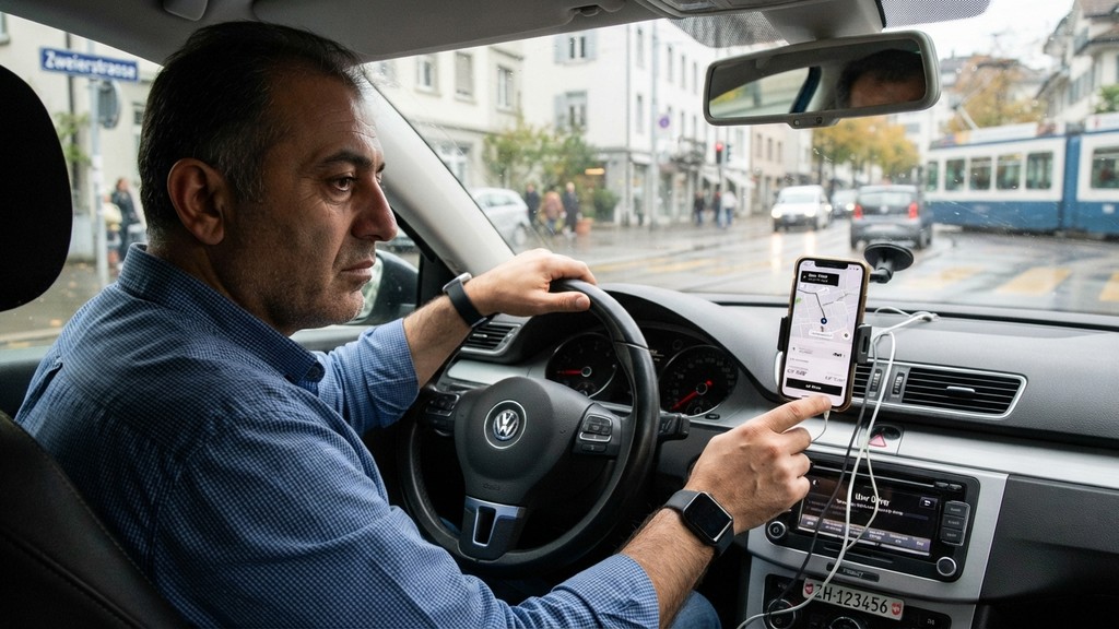 İsviçre'de Uber Sürücülerinden Düşük Kazanç Tepkisi