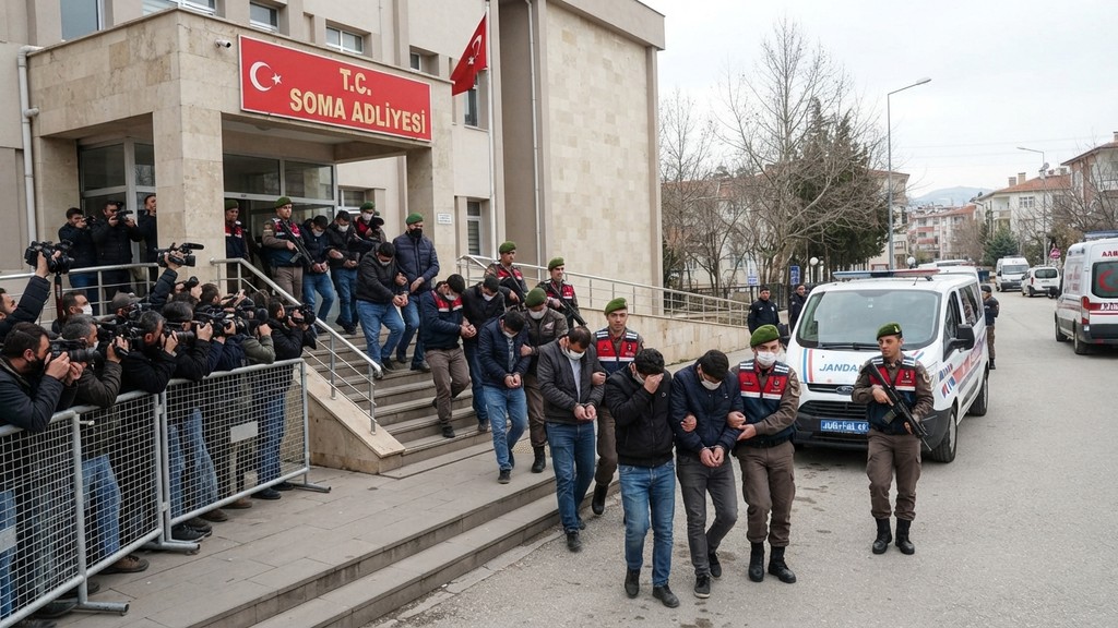 Soma'daki Maden Göçüğü Soruşturmasında 9 Tutuklama