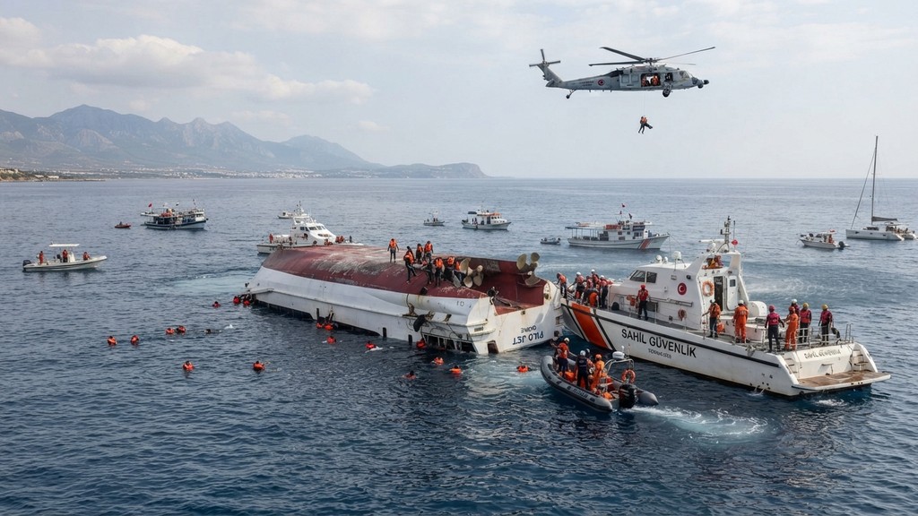 Girne-Taşucu Feribot Faciasında Bilanço Ağırlaştı: 8 Ölü, 17 Kayıp