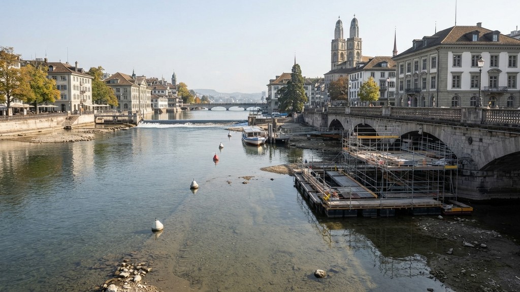 Zürih Gölü'nde kuraklık alarmı: Limmat'a bırakılan su yeniden azaltıldı