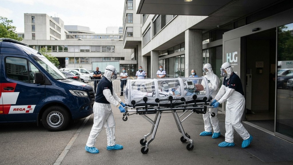 Ebola hastası İsviçre'ye getirildi: Cenevre'de özel izolasyon altında tedavi görüyor