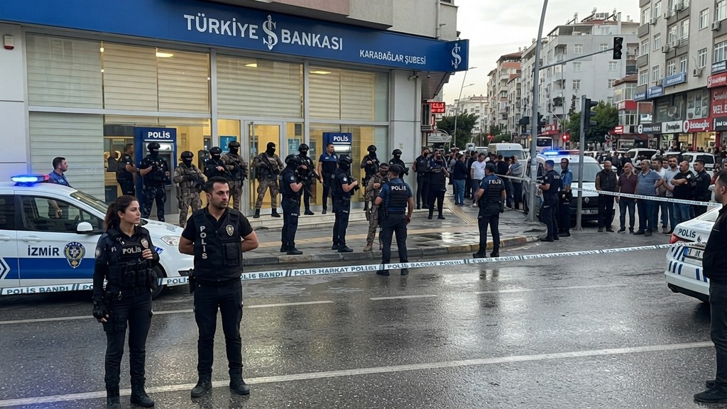 İzmir'deki Bankada Rehin Krizi Çözüldü