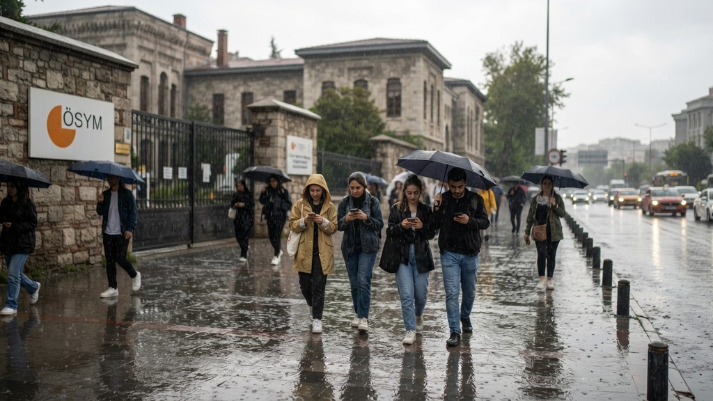 İstanbul'da ÖSYM Sınavları Yağış Nedeniyle Ertelendi