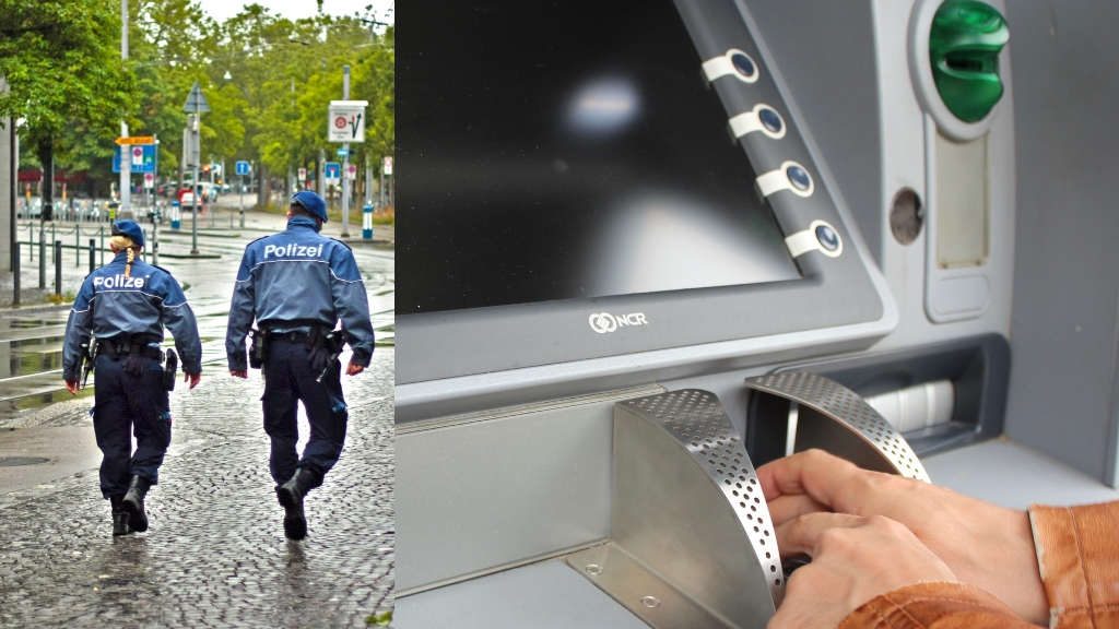 Bankamatiği patlatılıp 10 binlerce frankı çalan hırsızlar aranıyor