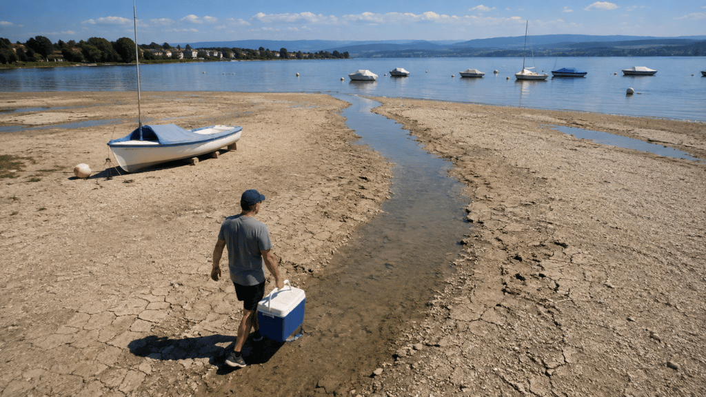 Bodensee’de tarihi kuraklık: Tekneler kuma oturdu